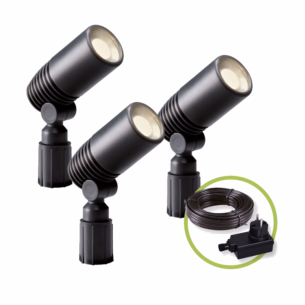 Lauko apšvietimo sistema Alder 3x2W LED – 4 nuotrauka