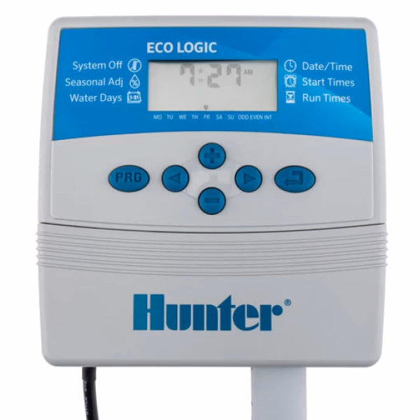6 zonų vidinis laistymo valdiklis Hunter Eco Logic