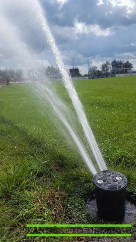 Rotorinis purkštuvas laisto didelį vejos plotą