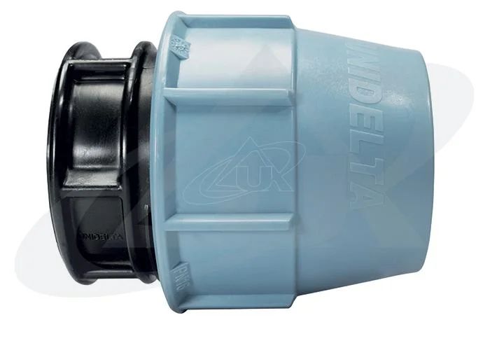 Plastikinė 63 mm vamzdžio aklė „Unidelta“ su užveržiama veržle
