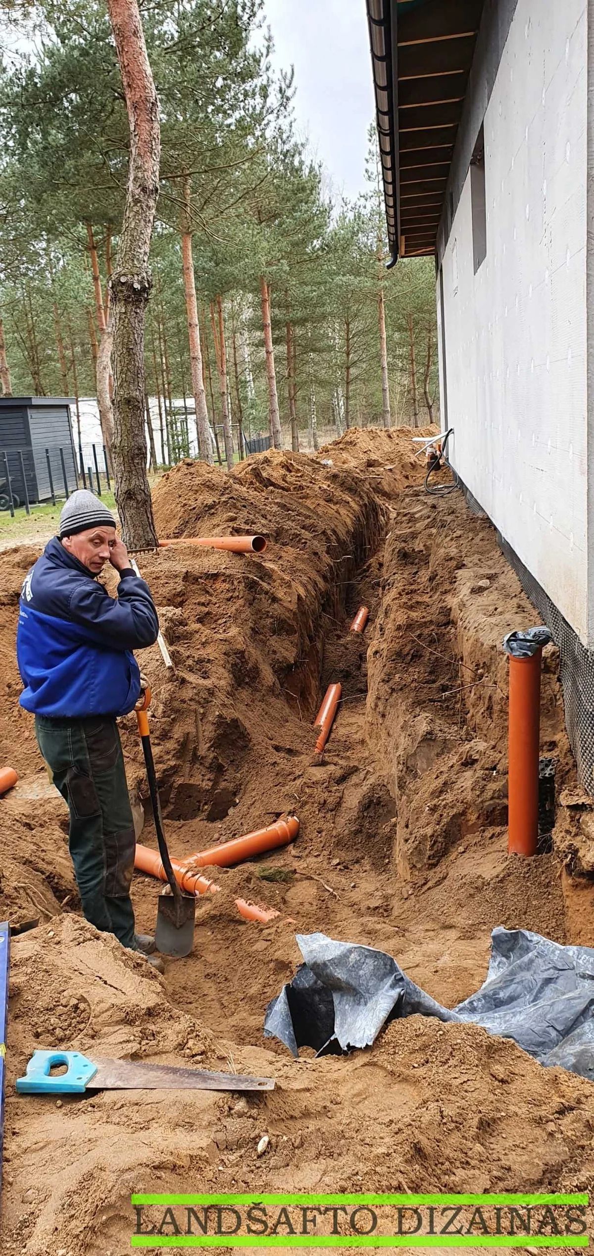Lietaus kanalizacijos įrengimas 2