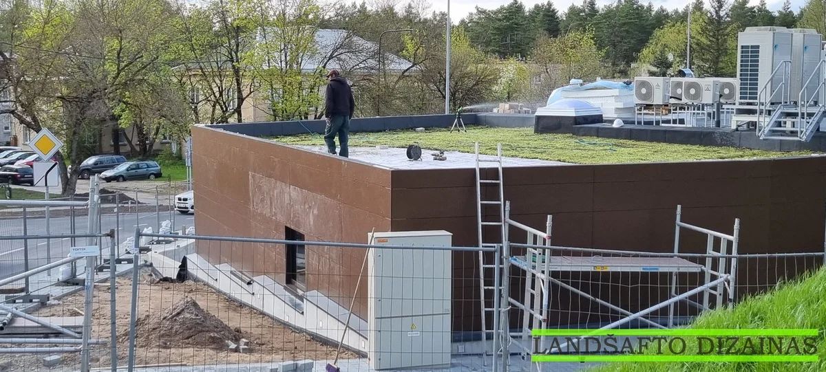 Šilokų kilimo klojimas ant plokščio stogo 5